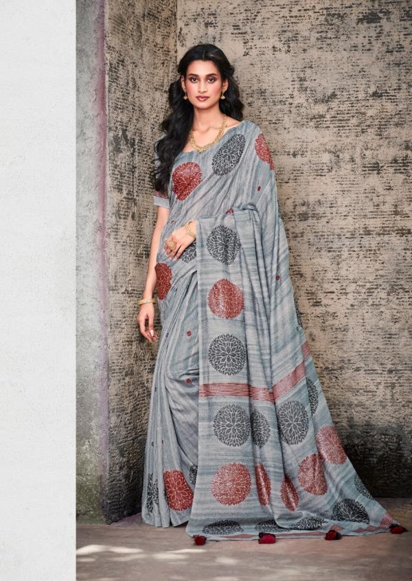 Sr Panama Fancy Soft Linen Saree Collection